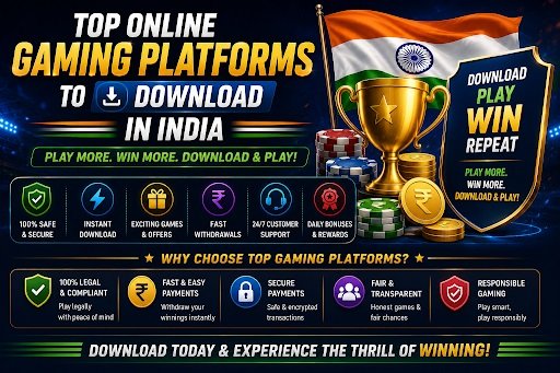 Top Online Gaming Platforms to Download in India