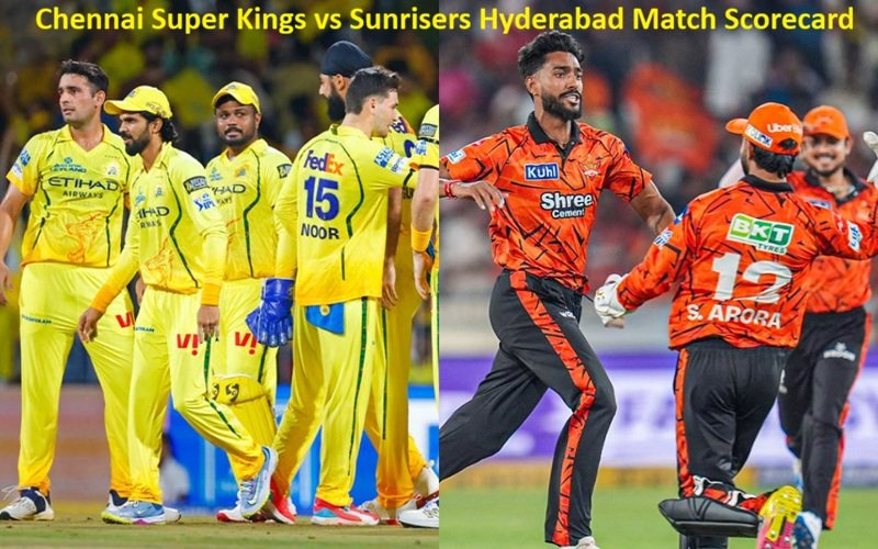 Chennai Super Kings vs Sunrisers Hyderabad Match Scorecard